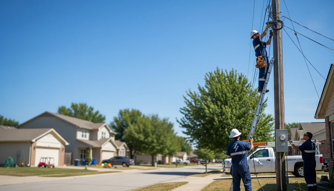 Residential electrician providing installation services in Amberg, WI